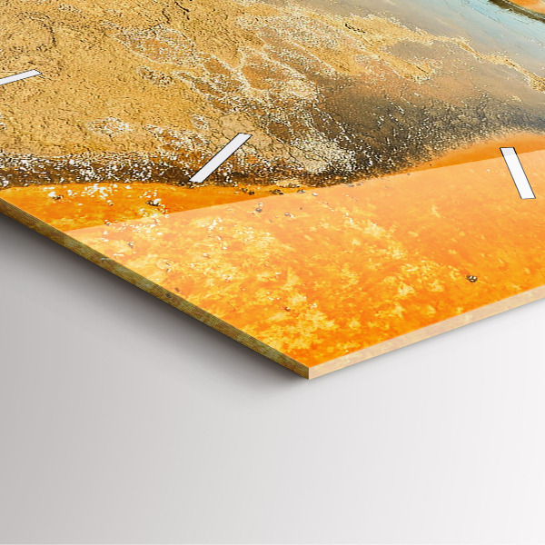 Szögletes fali üvegóra Tó hegyekkel