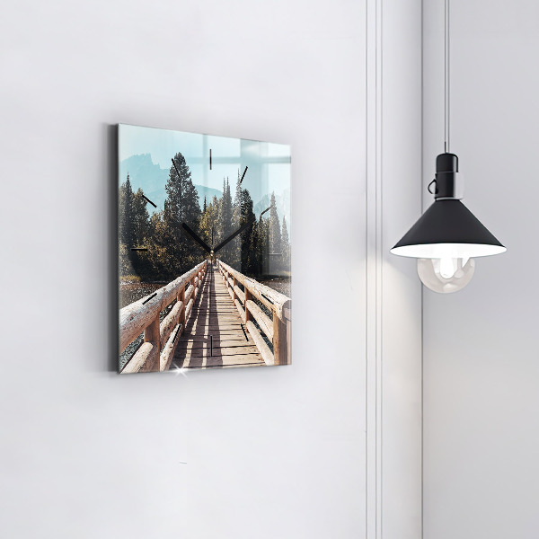 Szögletes fali üvegóra Hegyek Yellowstone-ban