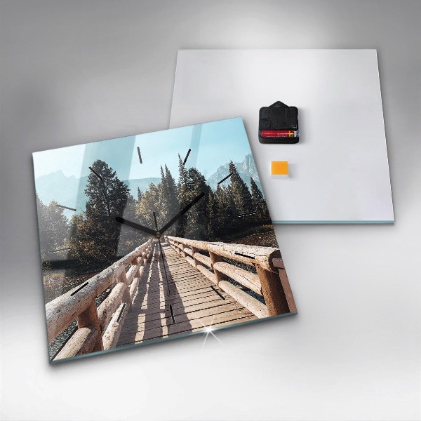 Szögletes fali üvegóra Hegyek Yellowstone-ban