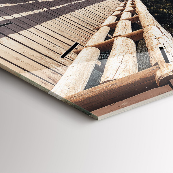 Szögletes fali üvegóra Hegyek Yellowstone-ban