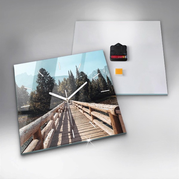 Szögletes fali üvegóra Hegyek Yellowstone-ban