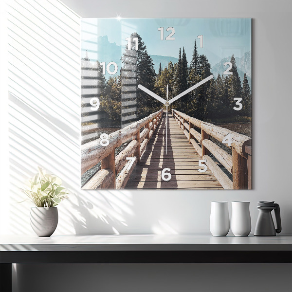 Szögletes fali üvegóra Hegyek Yellowstone-ban