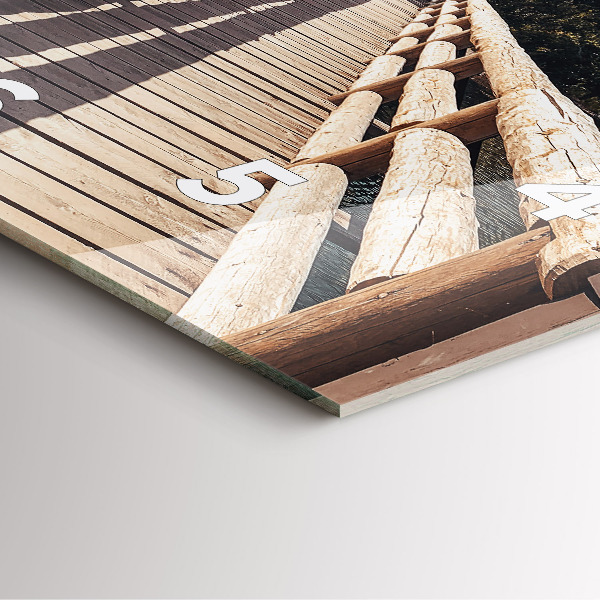 Szögletes fali üvegóra Hegyek Yellowstone-ban