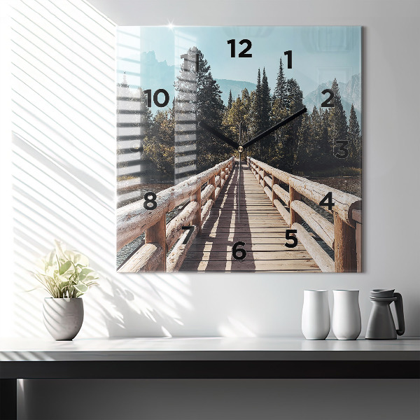 Szögletes fali üvegóra Hegyek Yellowstone-ban