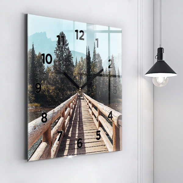 Szögletes fali üvegóra Hegyek Yellowstone-ban