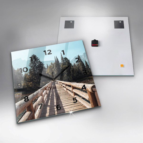 Szögletes fali üvegóra Hegyek Yellowstone-ban