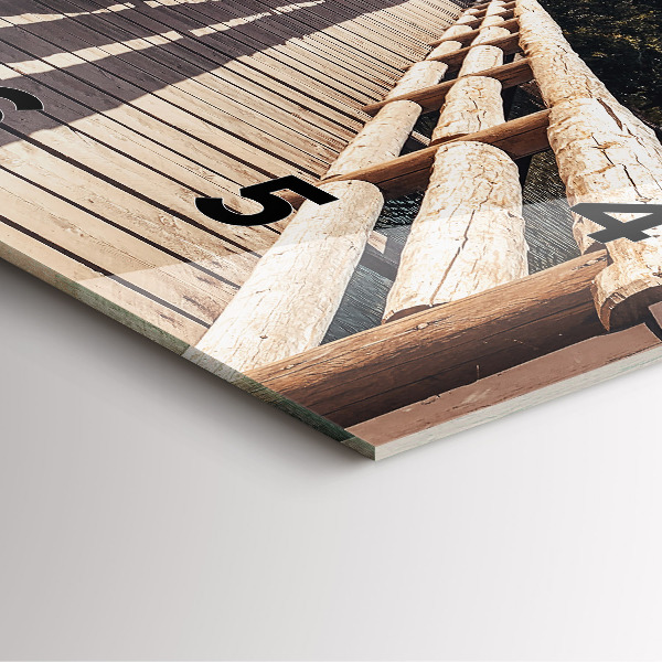 Szögletes fali üvegóra Hegyek Yellowstone-ban