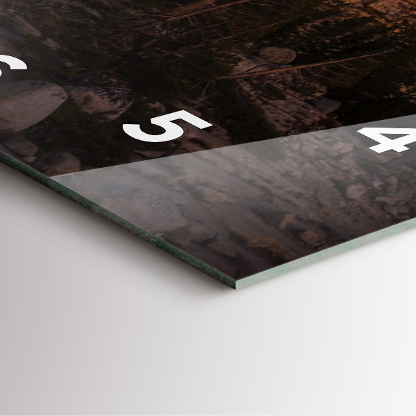 Szögletes fali üvegóra Rocky Yosemite Road