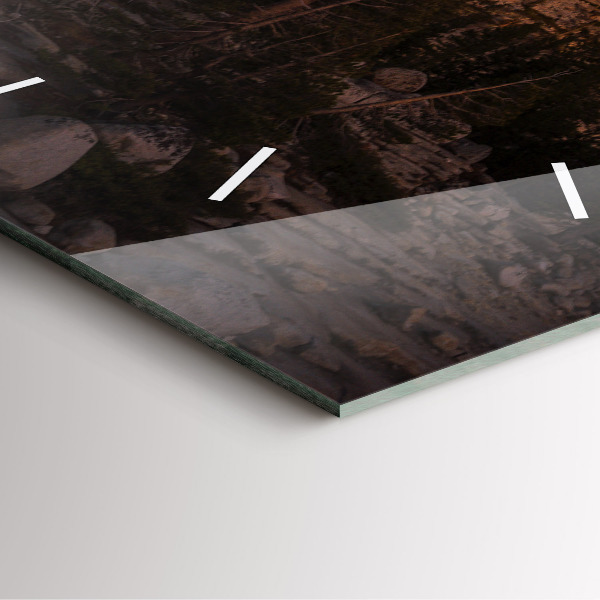 Szögletes fali üvegóra Rocky Yosemite Road