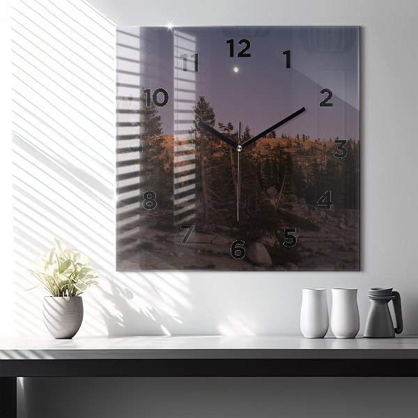 Szögletes fali üvegóra Rocky Yosemite Road