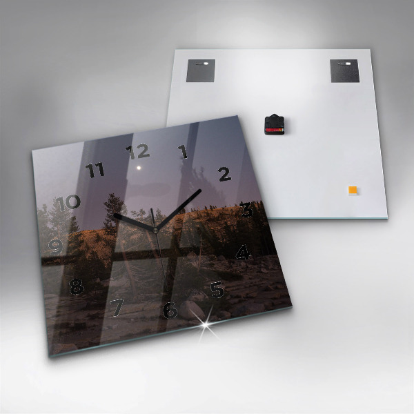 Szögletes fali üvegóra Rocky Yosemite Road