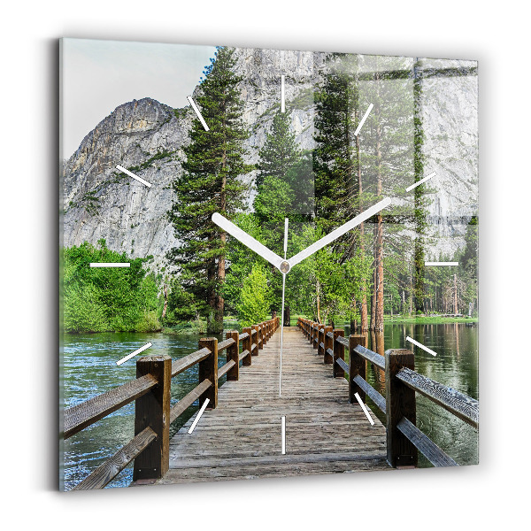 Szögletes fali üvegóra Yosemite fahíd