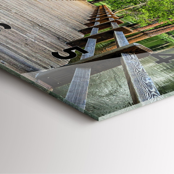 Szögletes fali üvegóra Yosemite fahíd