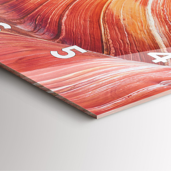 Szögletes fali üvegóra A festői Grand Canyon