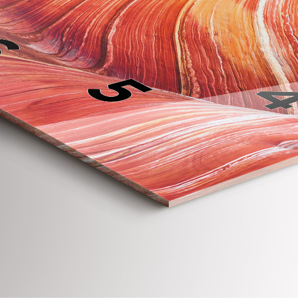 Szögletes fali üvegóra A festői Grand Canyon