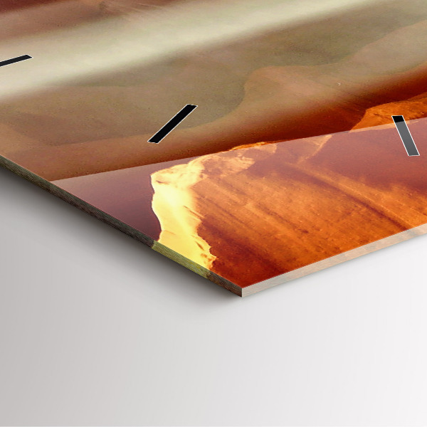 Szögletes fali üvegóra Sivatagi kanyon