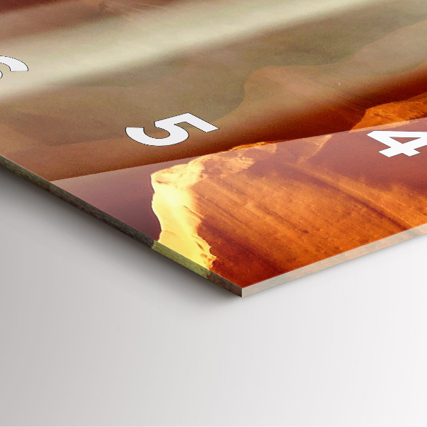 Szögletes fali üvegóra Sivatagi kanyon