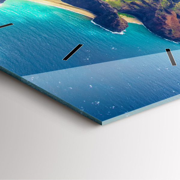 Szögletes fali üvegóra A tenger Hawaii-on