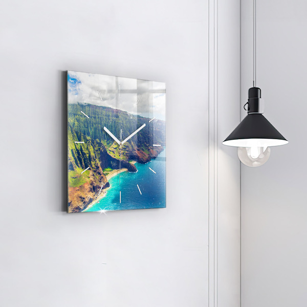 Szögletes fali üvegóra A tenger Hawaii-on