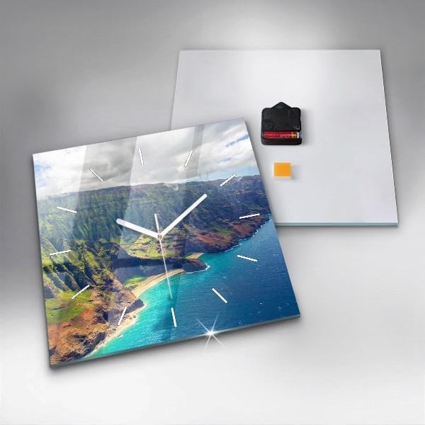 Szögletes fali üvegóra A tenger Hawaii-on