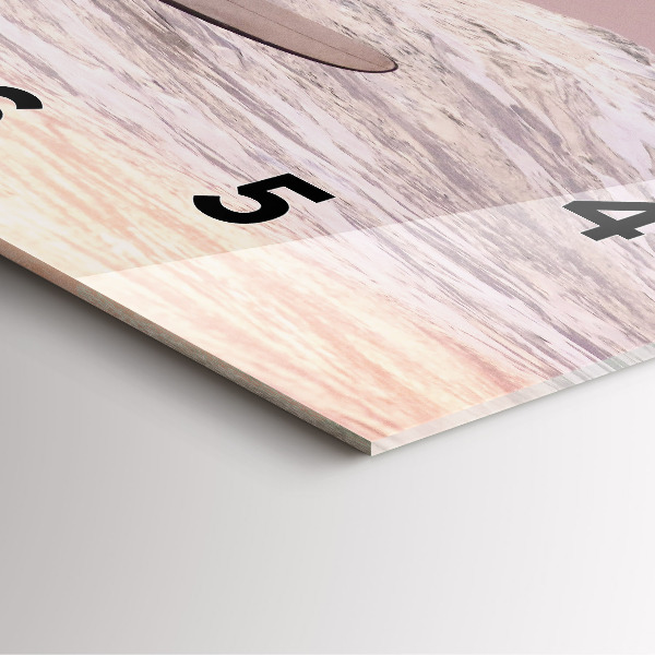 Szögletes fali üvegóra Szörfös Hawaii-on