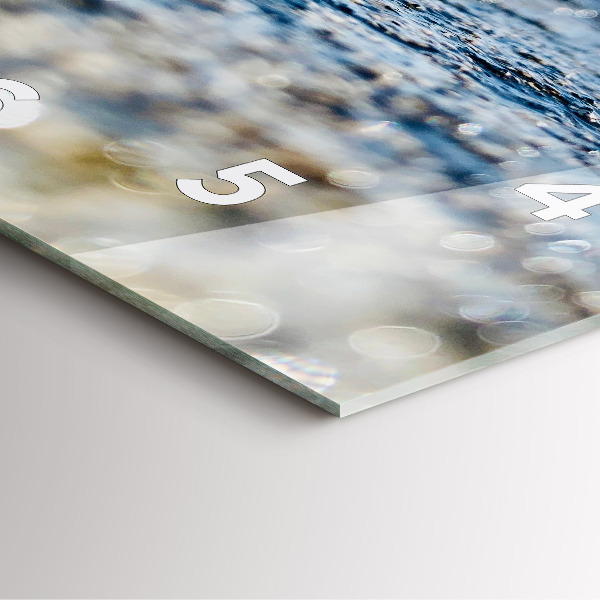 Szögletes fali üvegóra Vízi fotózás