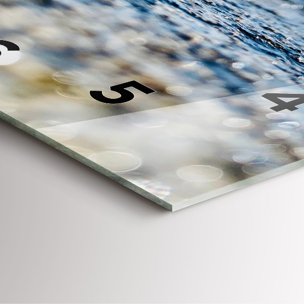 Szögletes fali üvegóra Vízi fotózás