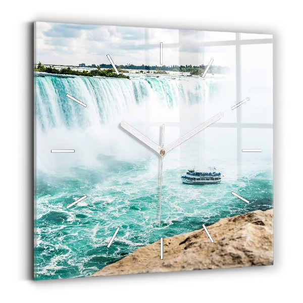 Szögletes fali üvegóra A csónak és a Niagara