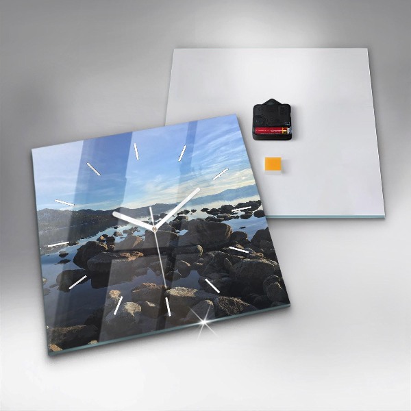 Szögletes fali üvegóra Tengerre néző