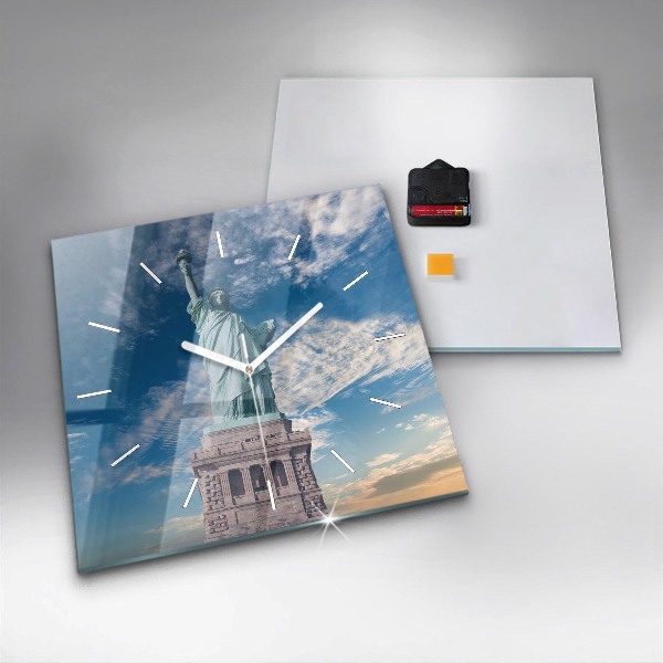Szögletes fali üvegóra New York-i Szabadság-szobor
