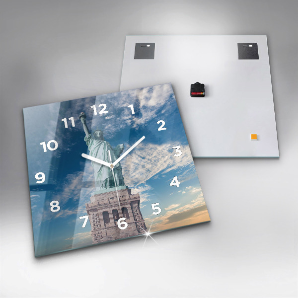 Szögletes fali üvegóra New York-i Szabadság-szobor