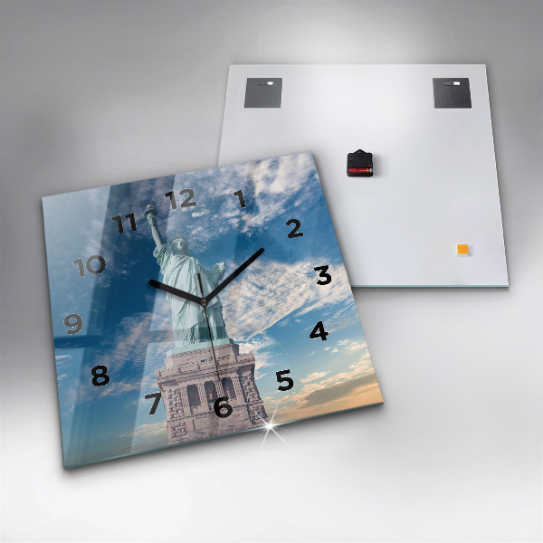 Szögletes fali üvegóra New York-i Szabadság-szobor