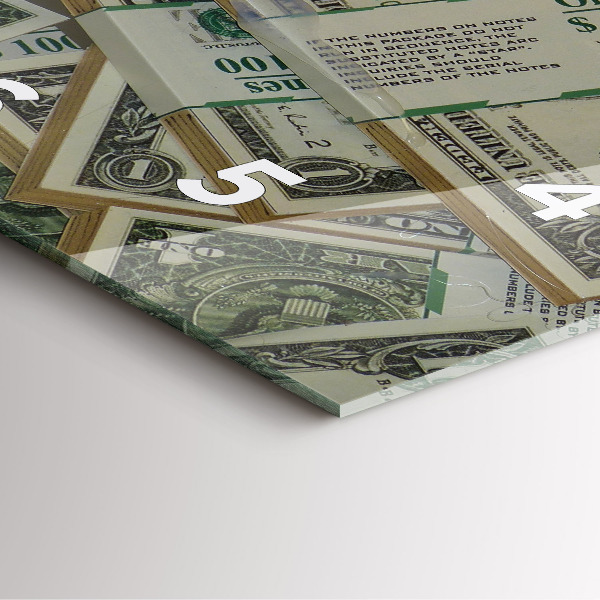 Szögletes fali üvegóra 1 amerikai dollár