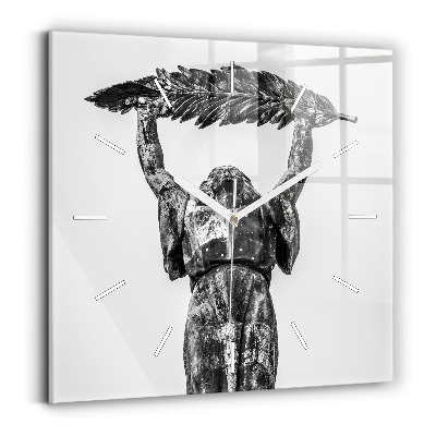 Szögletes fali üvegóra Szabadság-szobor Budapesten