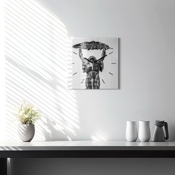 Szögletes fali üvegóra Szabadság-szobor Budapesten