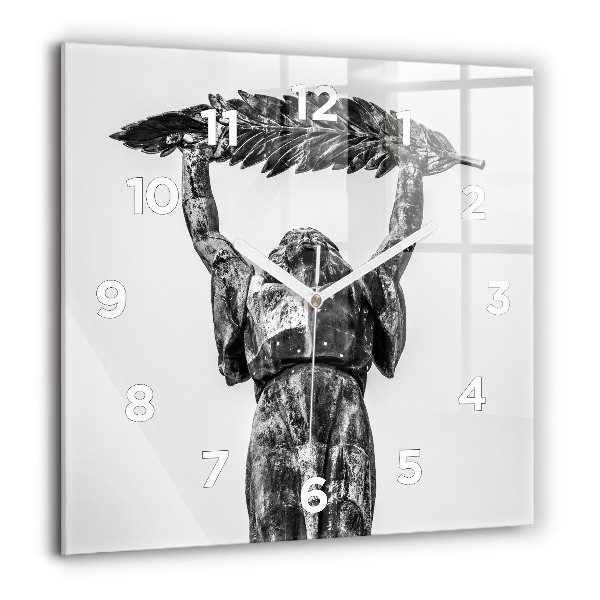 Szögletes fali üvegóra Szabadság-szobor Budapesten