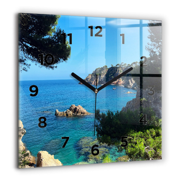 Szögletes fali üvegóra Costa Brava
