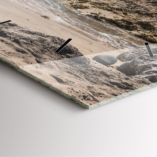 Szögletes fali üvegóra Kilátás a Földközi-tengerre