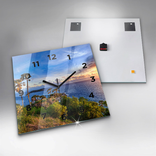 Szögletes fali üvegóra Phuket Thaiföldön