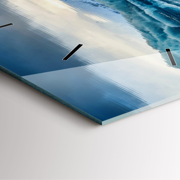 Szögletes fali üvegóra Jokulsarlon-tó Izlandon