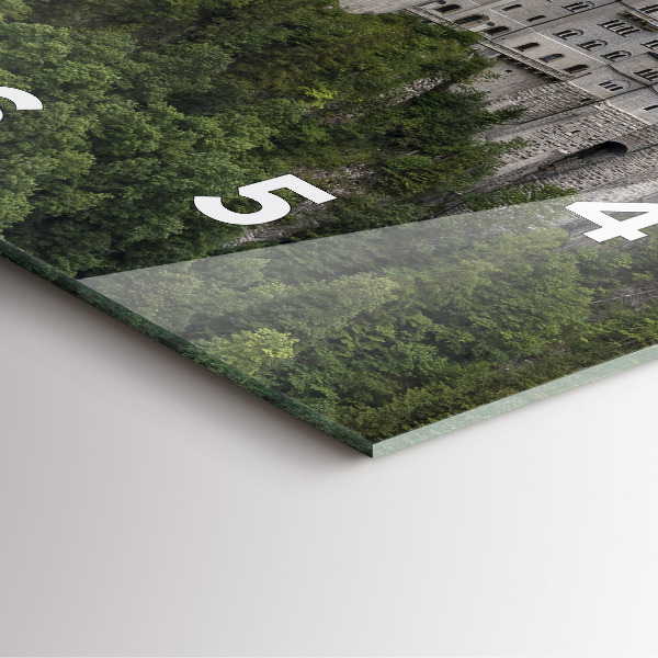 Szögletes fali üvegóra Neuschwanstein kastély