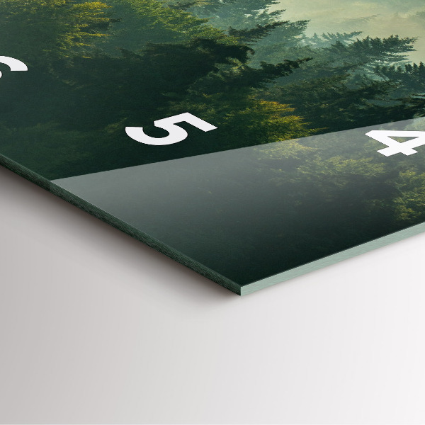 Szögletes fali üvegóra Sunrise Beszkidek