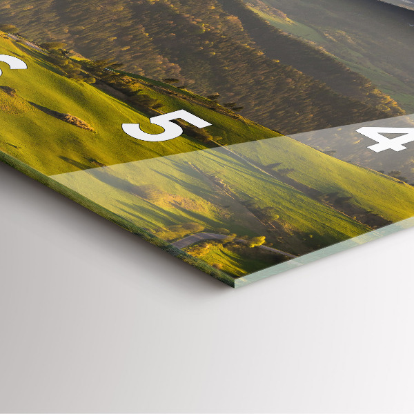 Szögletes fali üvegóra Pieniny – Wysoki Wierch