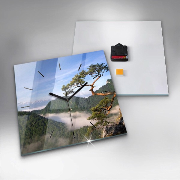 Szögletes fali üvegóra Sokolica csúcs a Pieniny-hegységben