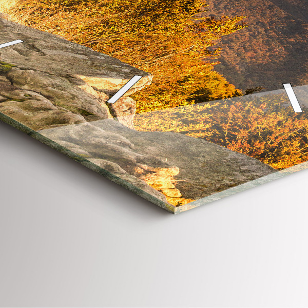 Szögletes fali üvegóra Bieszczady-hegység