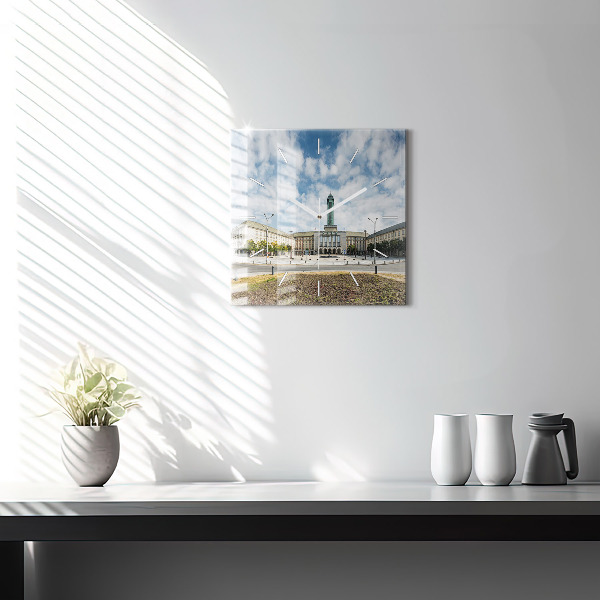 Szögletes fali üvegóra Panoráma Ostrava városára