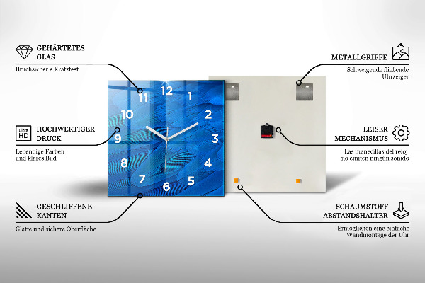 Szögletes fali üvegóra Morvaország vidéki táj