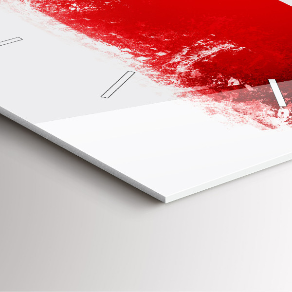 Szögletes fali üvegóra cseh zászló