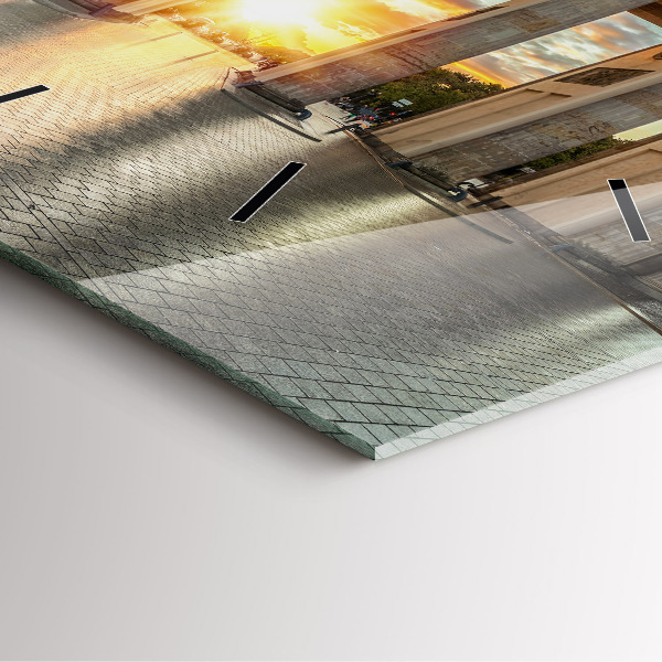 Szögletes fali üvegóra Brandenburgi kapu Berlinben