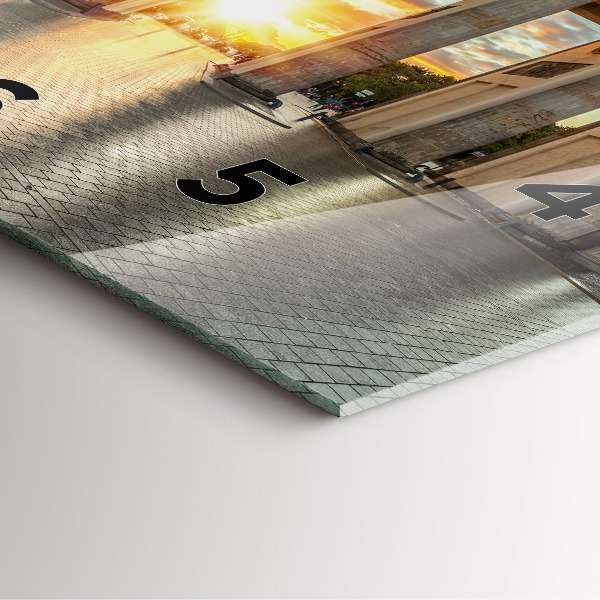 Szögletes fali üvegóra Brandenburgi kapu Berlinben